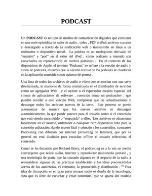 INVESTIGACION PODCAST