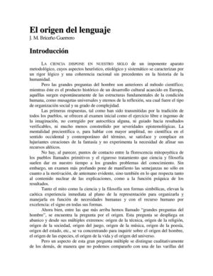 Origen del Lenguaje