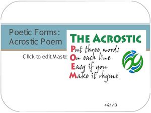 Acrostic Poem