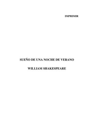 Shakespeare, William - Sueño de una noche de verano