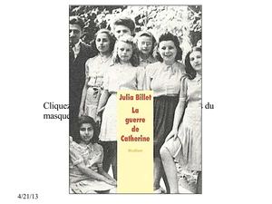La guerre de Catherine de Julia Billet