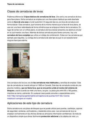 funcionamiento de las cerraduras