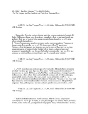 60-1211M    Las Diez Vírgenes Y Los 144,000 Judíos