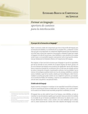Estándares Básicos de Competencias en Lenguaje
