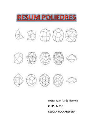 RESUM DE POLIEDRES I VOLUM