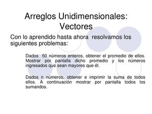 Programación Orientada a Evento - Vectores y Matrices