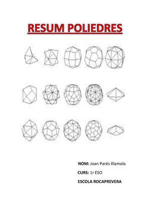 RESUM DE POLIEDRES JOAN PARÉS