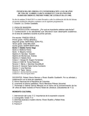 Programación Del Día Del Idioma 