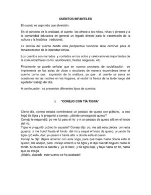 "Cuentos de animales silvestres"