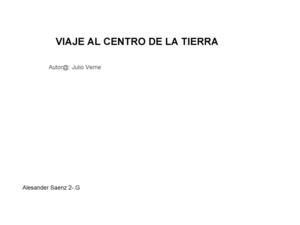 Libro- VIAJE AL CENTRO DE LA TIERRA