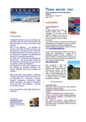 La lettre d'information de l'Office de Tourisme de Trégunc