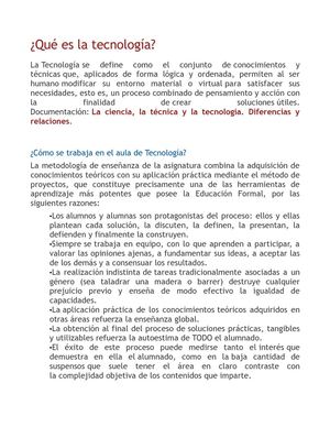 que es la tecnologia