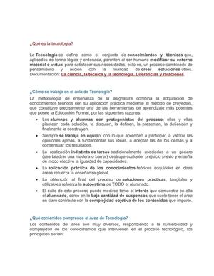 QUE ES LA TECNOLOGIA
