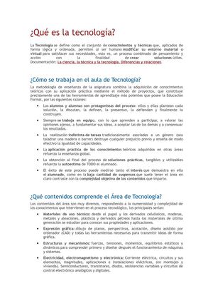 ¿QUE ES LA TECNOLOGÍA?