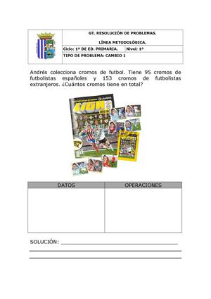 PROBLEMAS DEL PRIMER CICLO DE PRIMARIA CATALOGADOS.