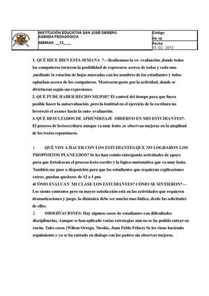 CO- EVALUACION semana 12