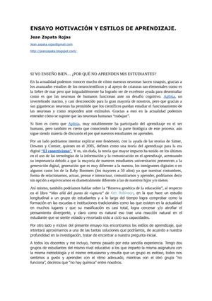 Estilos de Aprendizaje