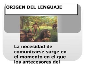 origen del lenguaje