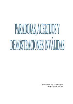 Paradojas, Acertijos y Demostraciones Invalidas