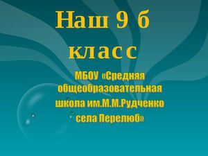 Мой 9б класс