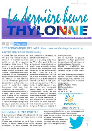 Bulletin municipal de la ville de Thyez