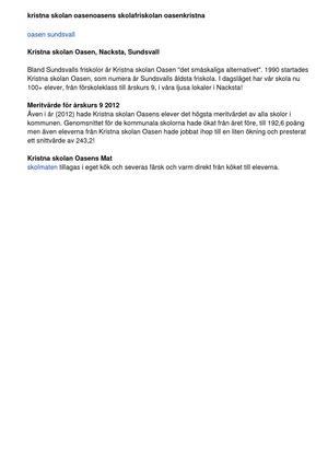 oasens skola
