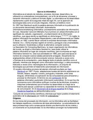 Que es la informática 
