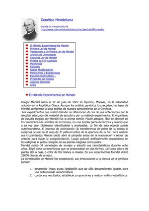 GENETICA MENDELINA
