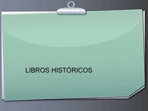 libros historicos