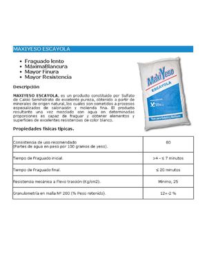 MAXIYESO ESCAYOLA