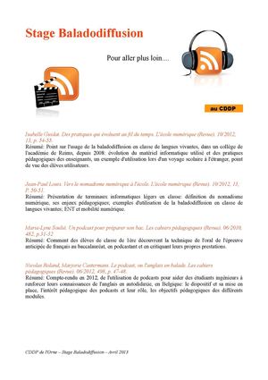 Bibliographie podcast