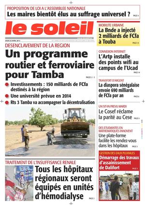 Edition du 25 Avril 2013