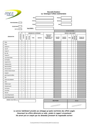 fiche habillement