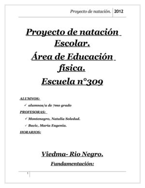 proyecto natacion