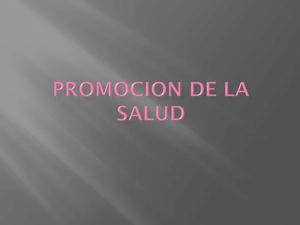 Promoción de la Salud
