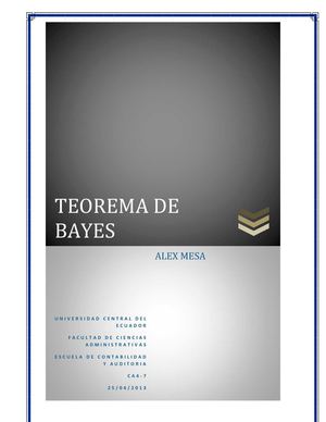 TEOREMA DE BAYES