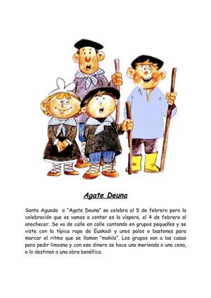 La celebración de la bizpera de Santa Agueda