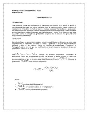 TEOREMA DE BAYES