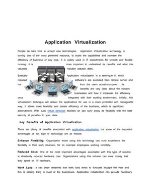 Application Virtualization- Alternative to citrix 