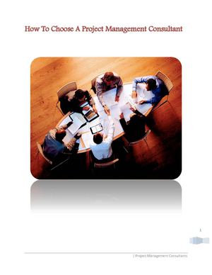 How To Find The Right Project Management Consulting Firm