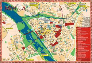 Plano turístico de Mérida