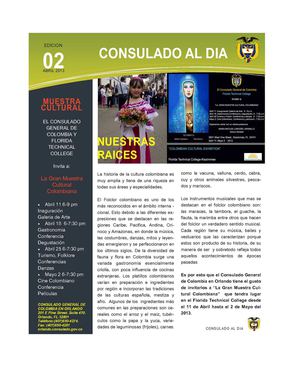 Boletín N° 2  Consulado de Orlando