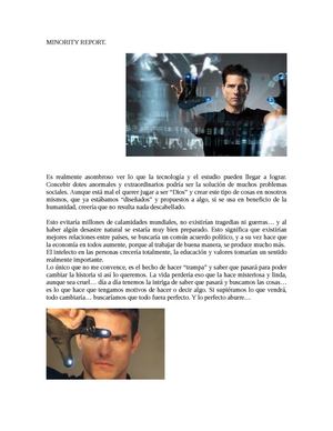 MINORITY REPORT  robin