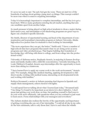 The Importance of Internships