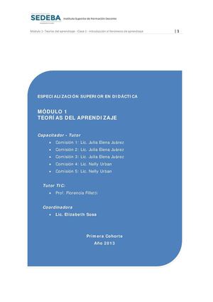 Clase 1 TEORIA DEL APRENDIZAJE