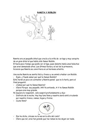 CUENTO RAMITA Y ROBLÓN