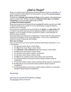  QUE ES SKYPE Y SUS HERRAMIENTAS