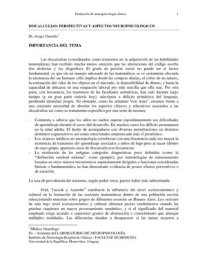 Discalculia Dansilio