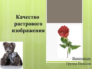 Качество растрового изображения