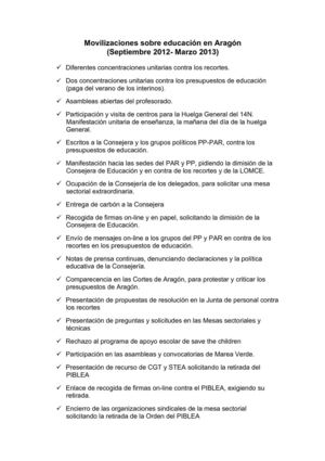 MOVILIZACIONES